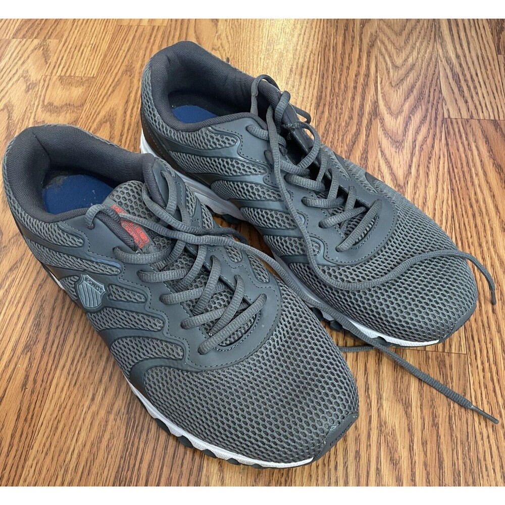K-Swiss Athletic Shoes (Men’s Size 14) • Gray Mesh • Sneakers • EUC
